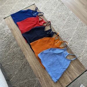 Free People Ribbed Cropped Tank Tops Bundle